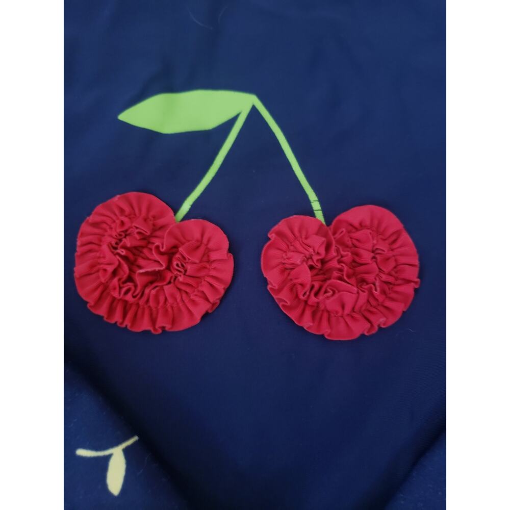 Gymboree Girls 6 Rashguard Swimsuit Very Cherry - Picture 4 of 5